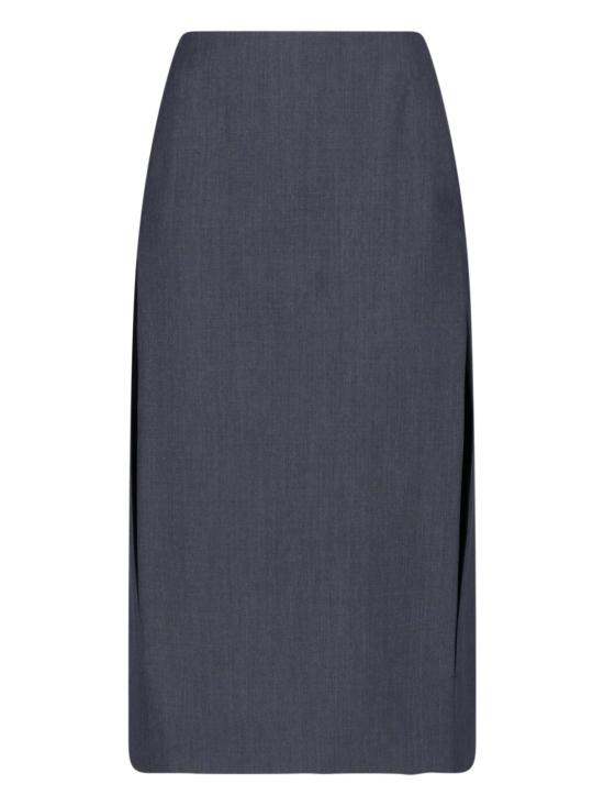 26FW 질샌더 미디 스커트 J03MA0315 J40402 023 GREY