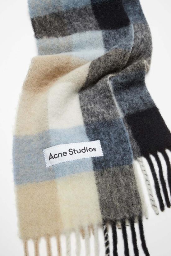  아크네 스튜디오 머플러/스카프 모헤어 체크 스카프 - ACNE STUDIOS
