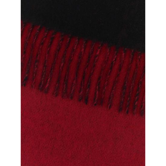 26FW 비비안웨스트우드 싱글 ORB 더블 페이스 머플러 81030006 W01MK N401 BLACK RED DOM - VIVIENNE WESTWOOD