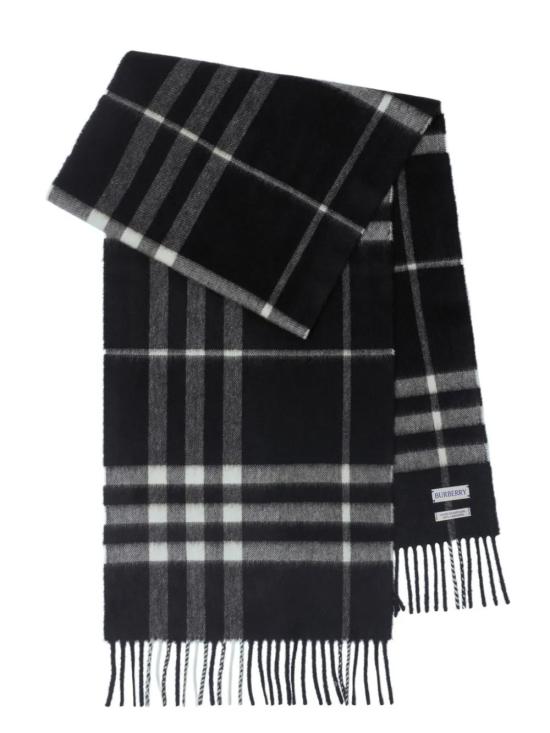 26FW 버버리 체크 캐시미어 스카프 8094741 BLACK CALICO DOM