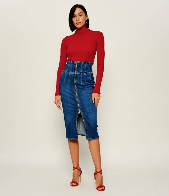 26FW 엘리자베타프랜치 스웨터 MK22B66E2 CG5 RED PASSION - ELISABETTA FRANCHI