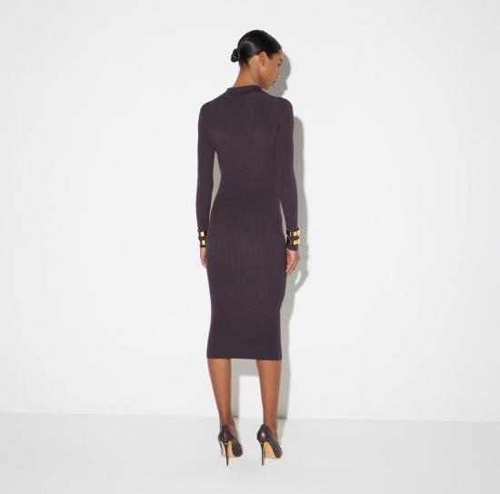 26FW 엘리자베타프랜치 미디 원피스 AM08B66E2 EV9 DARK CHOCOLATE - ELISABETTA FRANCHI