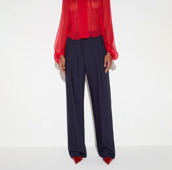 26FW 엘리자베타프랜치 팬츠 PA17666E2 FO9 BLU NOTTE RED PASSION - ELISABETTA FRANCHI