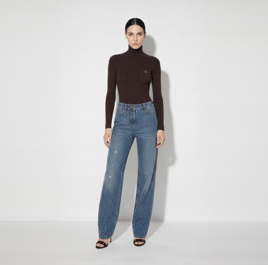 26FW 엘리자베타프랜치 스웨터 MK05B66E2 EV9 DARK CHOCOLATE - ELISABETTA FRANCHI