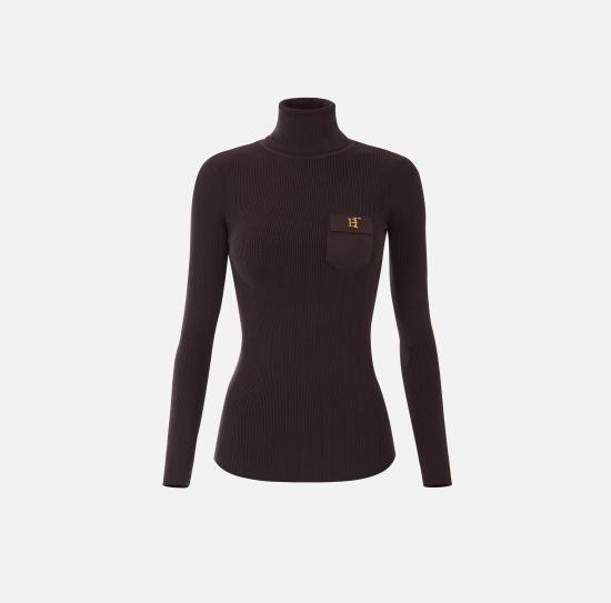 26FW 엘리자베타프랜치 스웨터 MK05B66E2 EV9 DARK CHOCOLATE