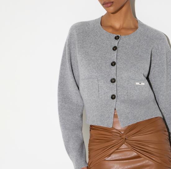 26FW 엘리자베타프랜치 스웨터 MK12T66E2 431 GRIGIO MELANGE - ELISABETTA FRANCHI