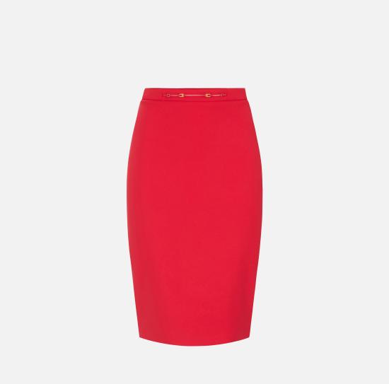 26FW 엘리자베타프랜치 미디 스커트 GO22366E2 CG5 RED PASSION