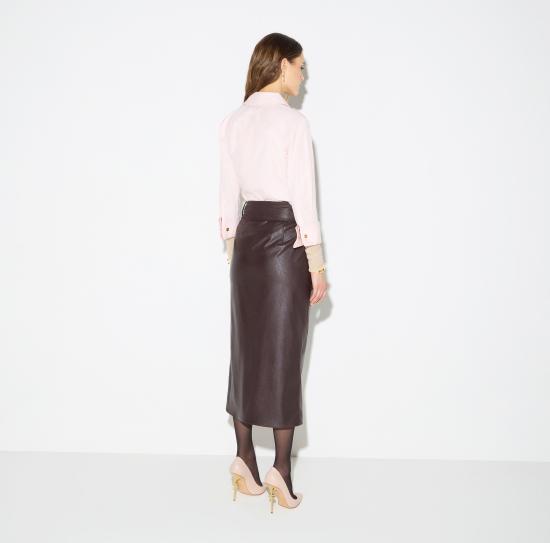 26FW 엘리자베타프랜치 미디 스커트 GO21866E2 EV9 DARK CHOCOLATE - ELISABETTA FRANCHI