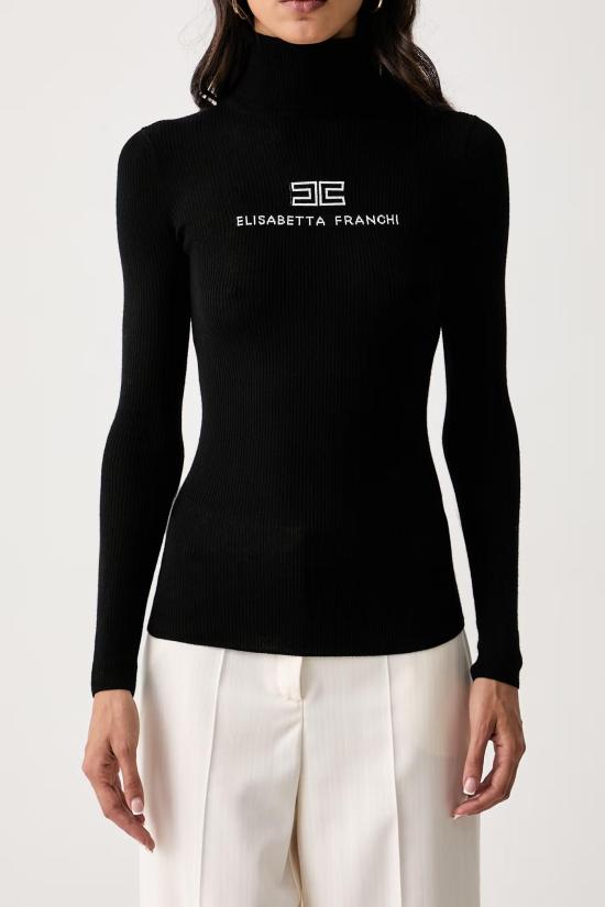 26FW 엘리자베타프랜치 스웨터 MK18B66E2 685 NERO BURRO - ELISABETTA FRANCHI