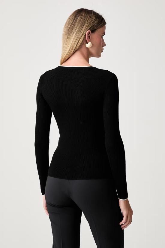26FW 엘리자베타프랜치 스웨터 MK16B66E2 685 NERO BURRO - ELISABETTA FRANCHI