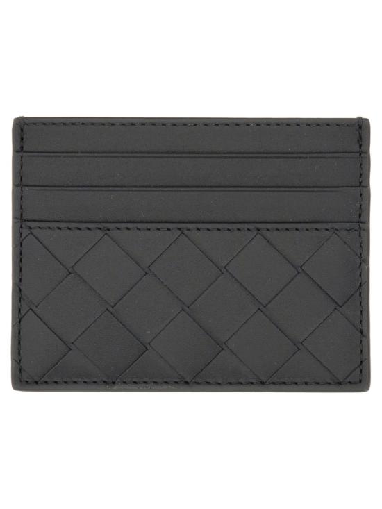  보테가베네타 남성지갑 보테가 베네타 우븐 카프스킨 카드 홀더 블랙 - BOTTEGA VENETA