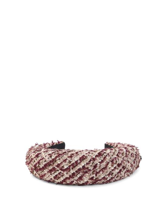 26FW 메종미셸 헤어 액세서리 2410026001BURGUNDY MULTICOLOUR