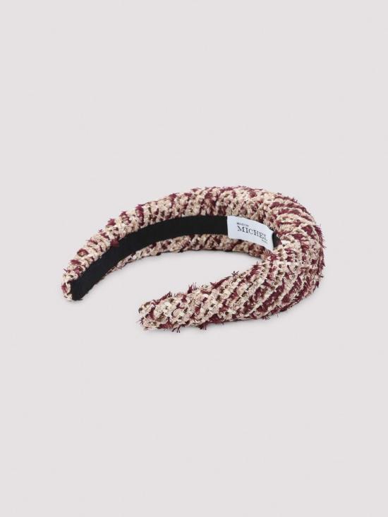26FW 메종미셸 헤어 액세서리 2410026001BURGUNDY MULTICOLOUR - MAISON MICHEL