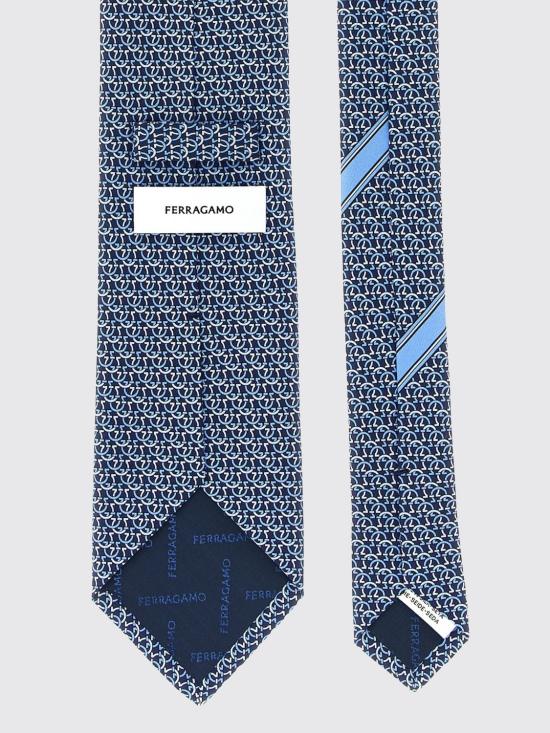 26FW 살바토레 페라가모 넥타이 351441 794541 Blue - SALVATORE FERRAGAMO