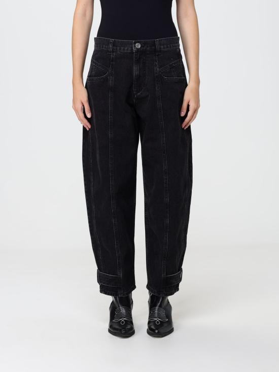 26FW 이자벨마랑 레자 크롭 진 PA0779FAD3H01I 02FK Black