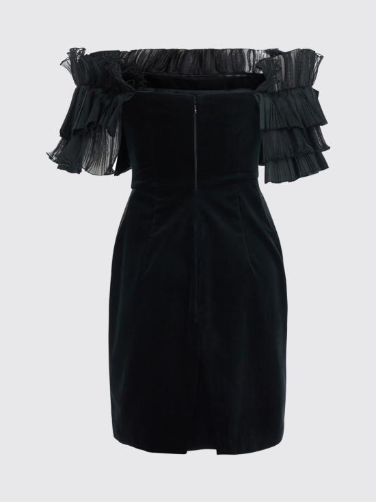 26FW 엘리자베타프랜치 롱 원피스 AB01467E2 110 Black - ELISABETTA FRANCHI