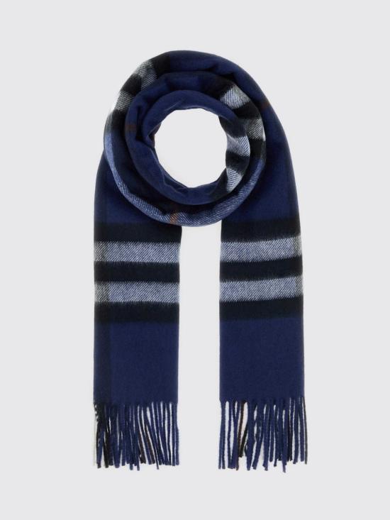 26FW 버버리 체크 캐시미어 스카프 8113948 Blue