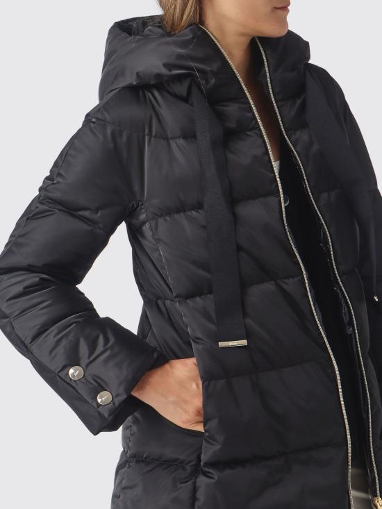 26FW 에르노 새틴 A-셰이프 재킷 PI1304D12170Z 9300 Black - HERNO