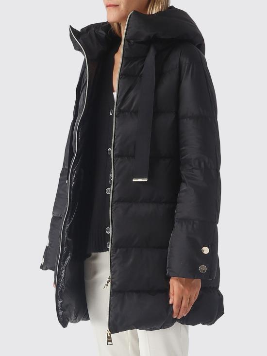 26FW 에르노 새틴 A-셰이프 재킷 PI1304D12170Z 9300 Black - HERNO