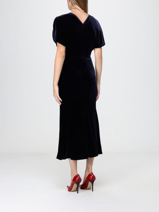 26FW 빅토리아 베컴 롱 원피스 1426WDR005227AB 550 Navy - VICTORIA BECKHAM