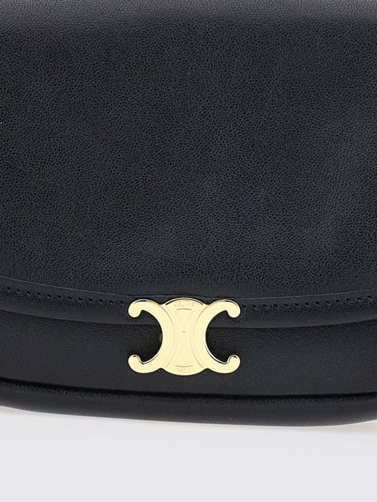 26FW 셀린느 리틀 하프 문 소프트 트리옹프 백 L10373778 38NO Black - CELINE