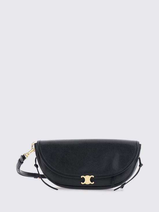 26FW 셀린느 리틀 하프 문 소프트 트리옹프 백 L10373778 38NO Black