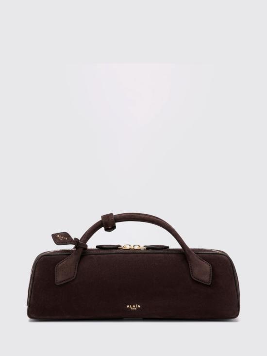 26FW 알라이아 르 테켈 스웨이드 고트스킨 클러치 AA1S06026CA328 U15 Brown