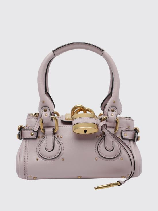 26FW 끌로에 스몰 그레인드 레더 패딩턴 백 CH26SS805P75 6F8 Lilac