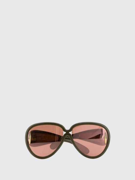 26FW 로에베 스모크 미러 파일럿 선글라스 LW40132I65 96C Green - LOEWE