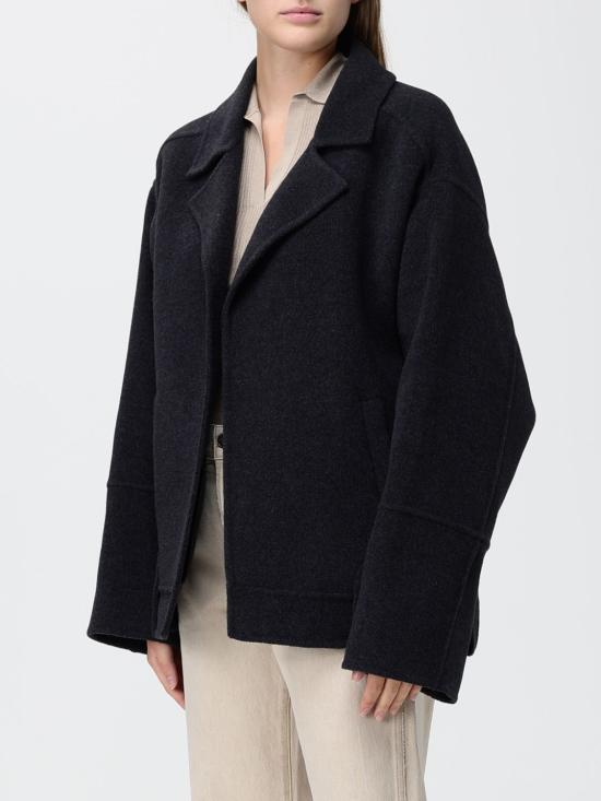 26FW 케이트 엘더 더블 울 벨티드 코트 6239547 205 Grey - KHAITE