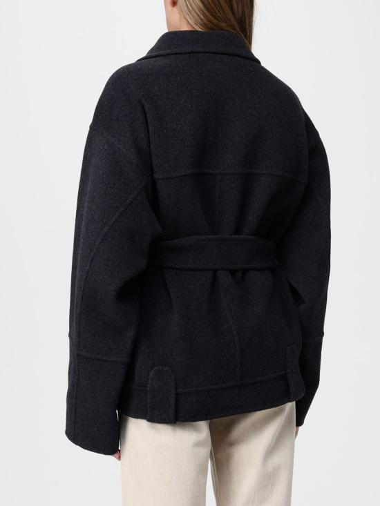 26FW 케이트 엘더 더블 울 벨티드 코트 6239547 205 Grey - KHAITE