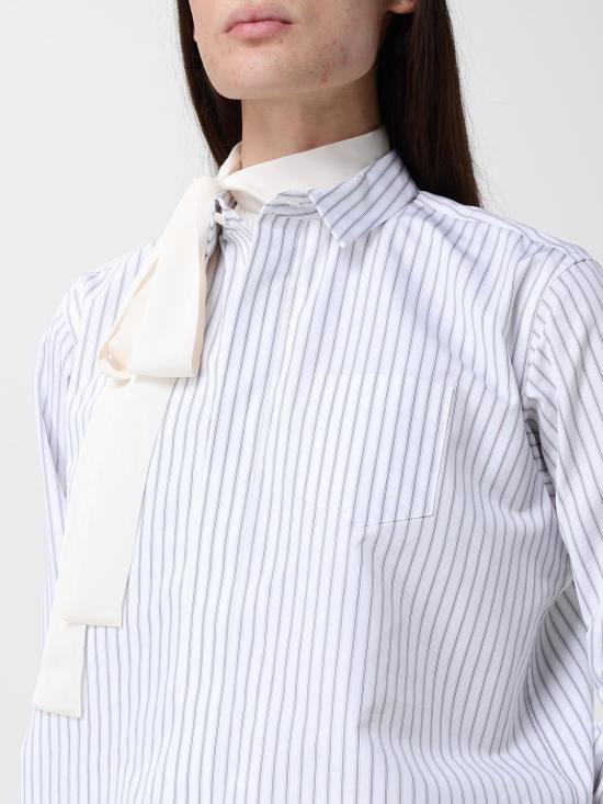 26FW 사카이 롱 원피스 2608615 817 White - SACAI