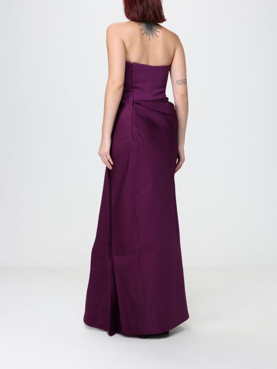 26FW 솔러스런던 롱 원피스 OS49004 DAMSON Plum - SOLACE LONDON