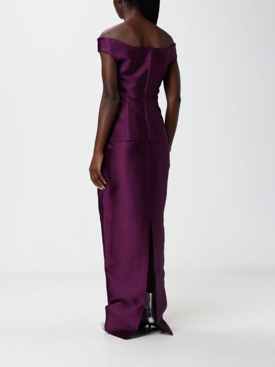 26FW 솔러스런던 롱 원피스 OS49024 DAMSON Plum - SOLACE LONDON