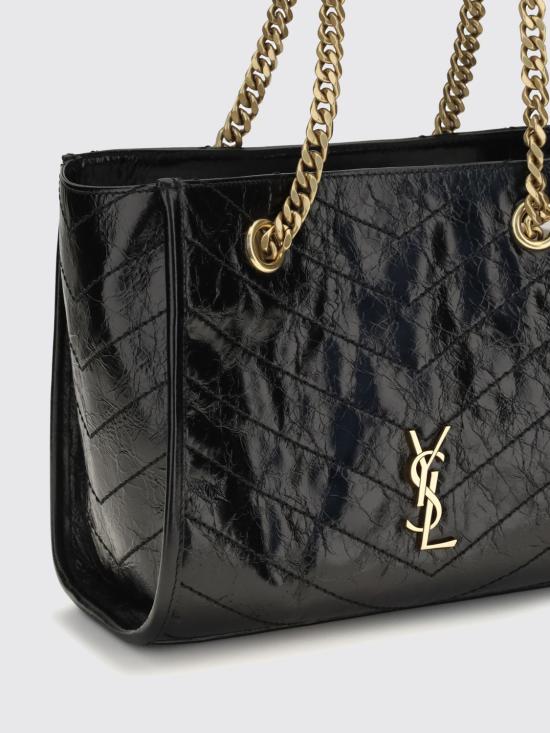 26FW 생로랑 니키 스몰 쇼핑백 8726800EN07 1000 Black - SAINT LAURENT