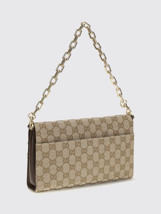26FW 구찌 홀스빗 리스트레토 미디엄 숄더백 A006KQFAGGX 9651 Beige - GUCCI