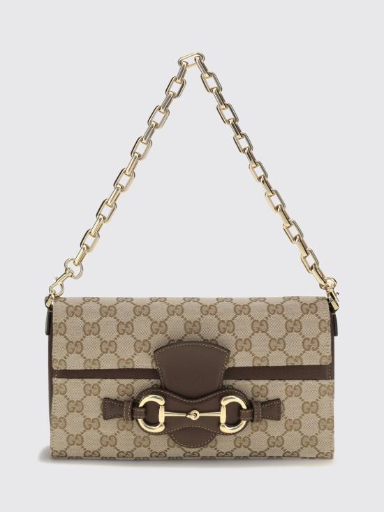 26FW 구찌 홀스빗 리스트레토 미디엄 숄더백 A006KQFAGGX 9651 Beige