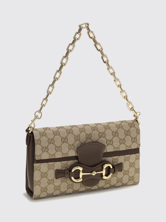26FW 구찌 홀스빗 리스트레토 미디엄 숄더백 A006KQFAGGX 9651 Beige - GUCCI