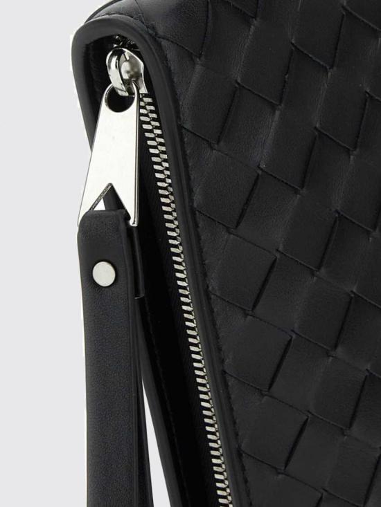 26FW 보테가베네타 미디움 인트레치아토 도큐먼트 케이스 732638V2E41 8803 Black - BOTTEGA VENETA