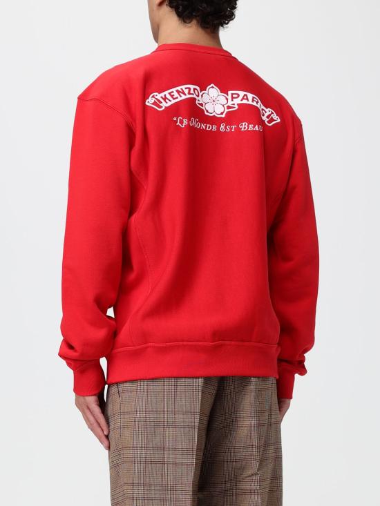 26FW 겐조 긴팔 티셔츠 FG65SW2764MJ 22 Red - KENZO