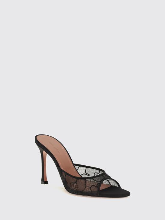 26FW 아미나 무아디 힐/펌프스 12S356877ALE BLACKLACE - AMINA MUADDI
