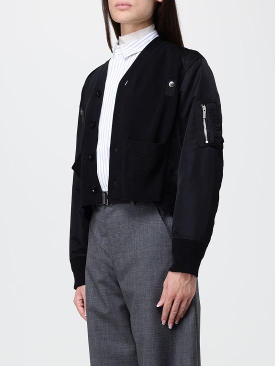 26FW 사카이 스웨터 2608586 001 Black - SACAI