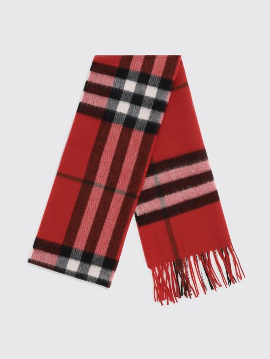 26FW 버버리 체크 캐시미어 스카프 8112640 Red - BURBERRY