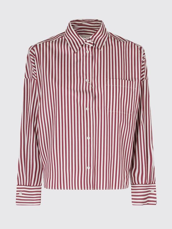 26FW 위켄드막스마라 셔츠 2625116052600 005 Burgundy
