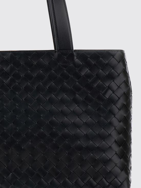 26FW 보테가베네타 스몰 인트레치아토 지퍼 토트백 795628V2HL1 8803 Black - BOTTEGA VENETA