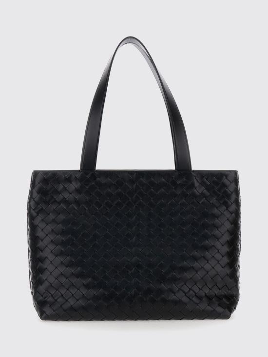 26FW 보테가베네타 스몰 인트레치아토 지퍼 토트백 795628V2HL1 8803 Black - BOTTEGA VENETA