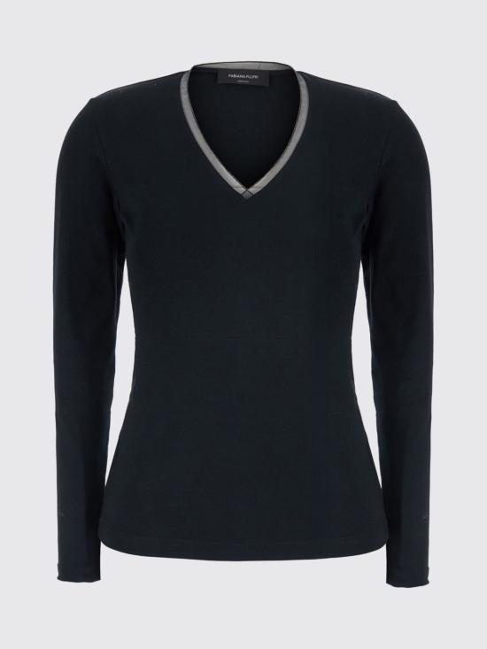 26FW 파비아나 필리피 반팔 티셔츠 JED216F604L907 825 Black - FABIANA FILIPPI