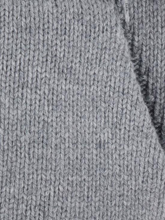 26FW 셀린느 리브드 울 후디드 가디건 RY0YA4S87 GMY2 Grey - CELINE