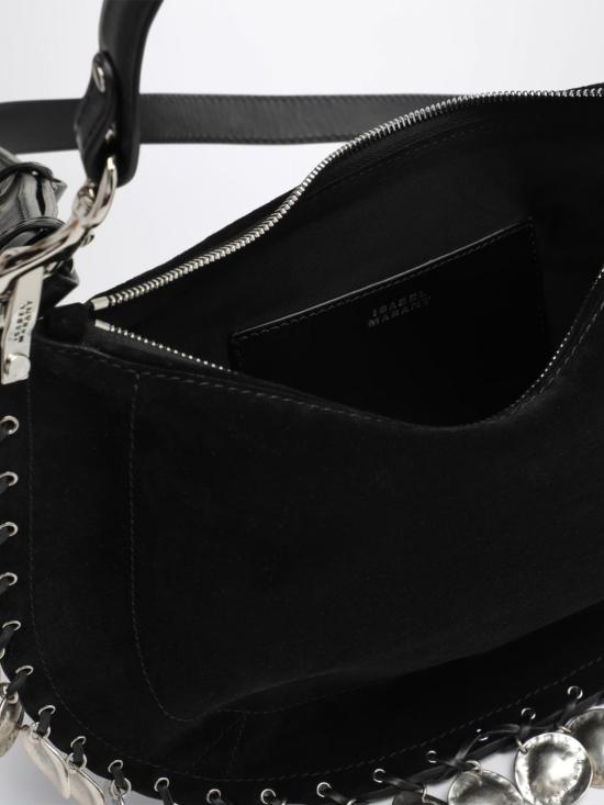 26FW 이자벨마랑 오스칸 스웨이드 카프스킨 메달리온 숄더백 BF0066FHD2C16M BKSI Black - ISABEL MARANT