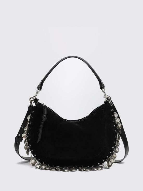 26FW 이자벨마랑 오스칸 스웨이드 카프스킨 메달리온 숄더백 BF0066FHD2C16M BKSI Black